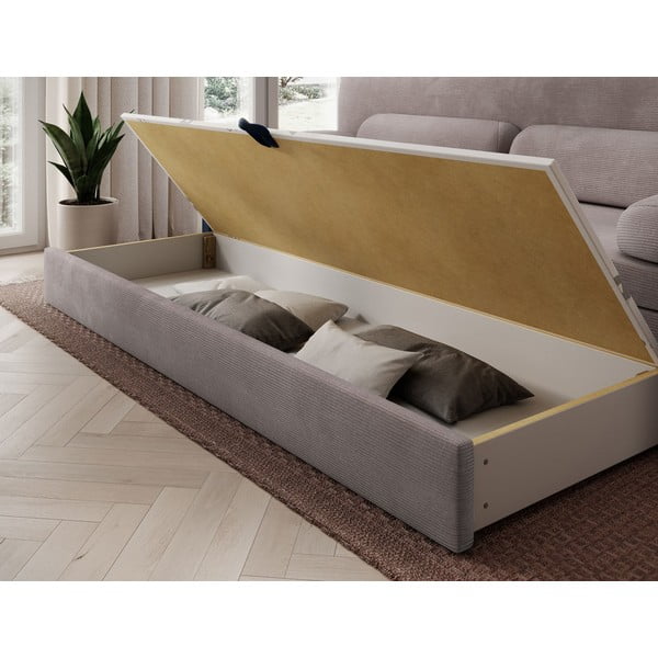 Rudos spalvos iš kordinio velveto sulankstoma/su sandėliavimo vieta sofa 236 cm Elioss – ELTAP-image-4