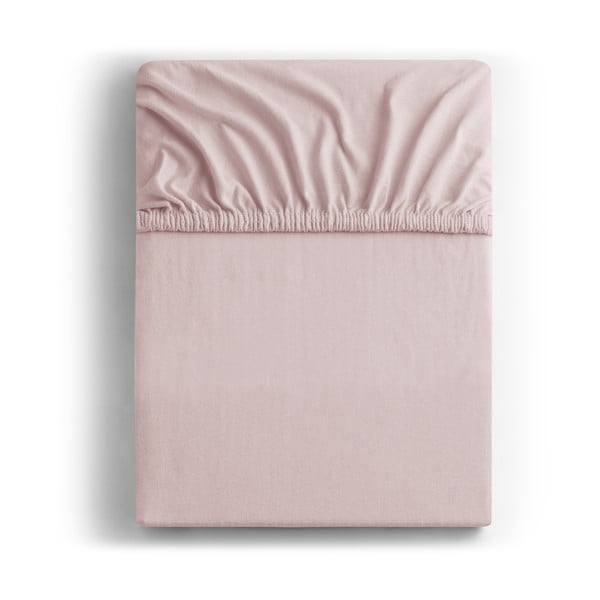 Šviesiai violetinės spalvos elastinė paklodė DecoKing Amber Collection, 100/120 x 200 cm
