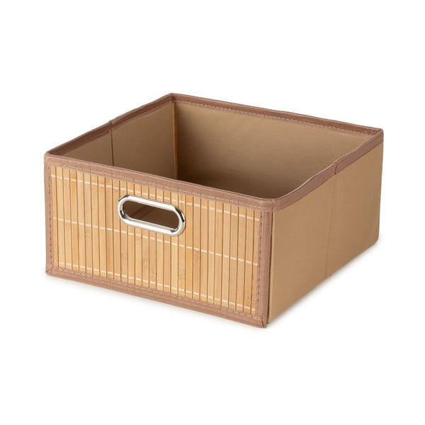 Daiktadėžė iš bambuko natūralios spalvos 31x31x15 cm – Compactor-image-2