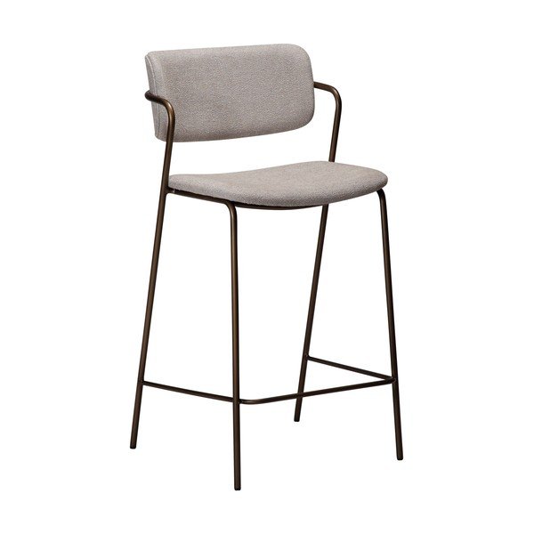 Pilkos spalvos baro taburetė (sėdynės aukštis 67,5 cm) Zed – DAN-FORM Denmark