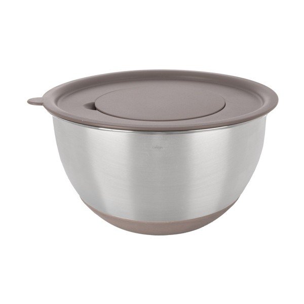 Sidabrinės spalvos iš nerūdijančio plieno dubuo ø 26 cm Beige – Orion