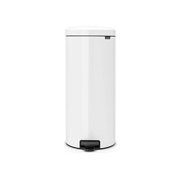 Baltos spalvos iš plieno šiukšliadėžė su pedalu 30 l NewIcon – Brabantia