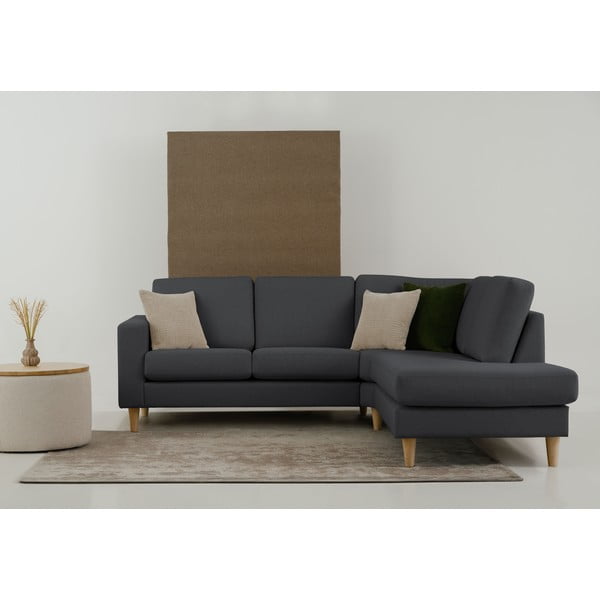 Kampinė sofa antracito spalvos (su dešiniuoju kampu) Focus – Scandic-image-1