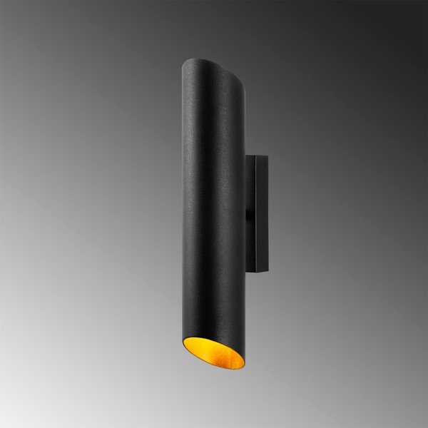 Sieninė lempa juodos spalvos/auksinės spalvos ø 8 cm Cut – Opviq lights-image-1