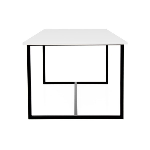 Baltas valgomojo stalas su juodu metaliniu pagrindu Tenzo Mello-image-2