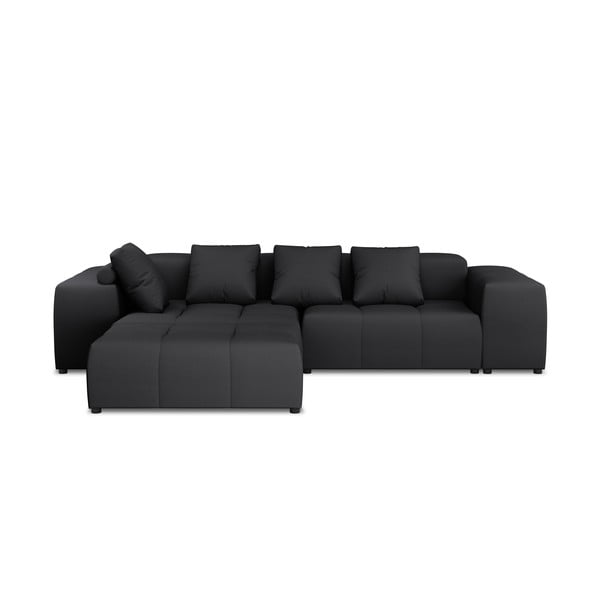 Juoda kampinė sofa (kintama) Rome - Cosmopolitan Design