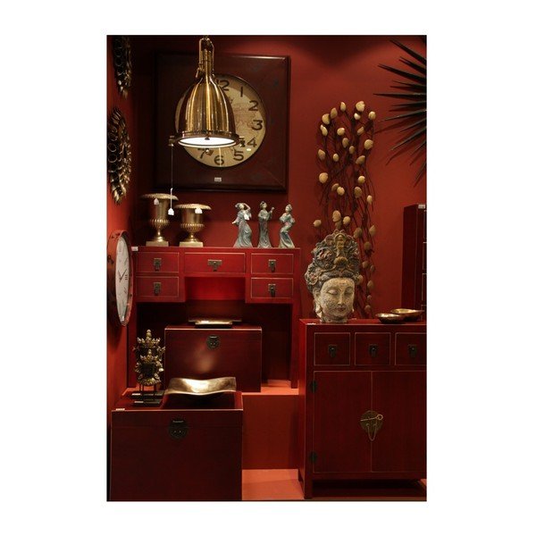 Skrynia raudonos spalvos 60x42 cm Oriente – Ixia-image-3