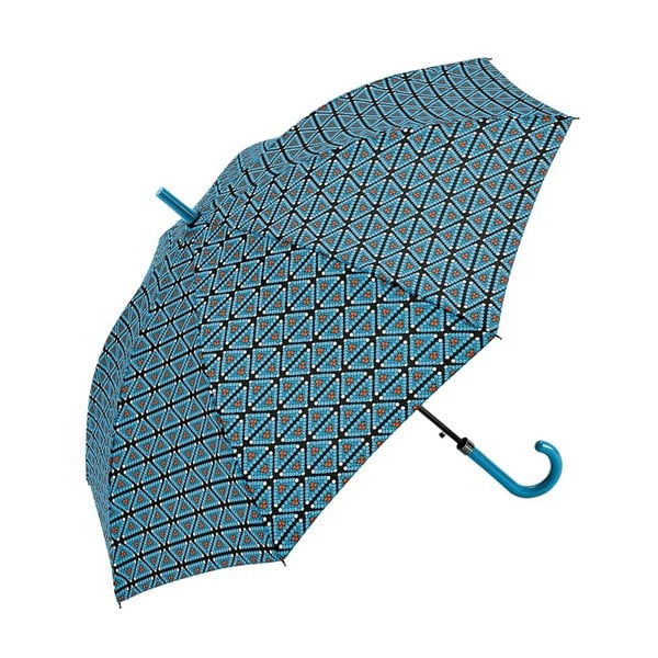 Mėlynai žalias "Ambiance Patchwork" skėtis, ⌀ 122 cm