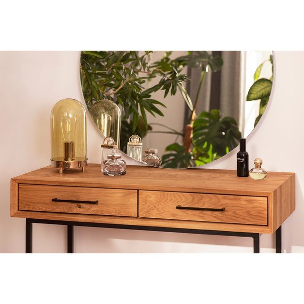 Ąžuolinis tualetinis staliukas 97x45 cm Abies - The Beds-image-1