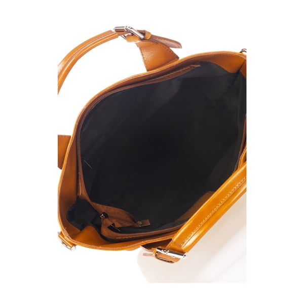 Ruda odinė rankinė Massimo Castelli Valeria-image-3