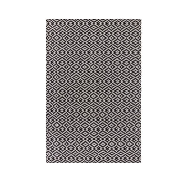 Medvilninis juodas kilimas Flair Rugs Pappel, 153 x 230 cm