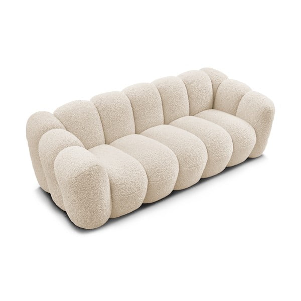Smėlio spalvos iš boucle sofa 232 cm Hippolyte – Bobochic Paris-image-4