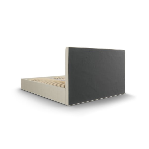 Smėlio spalvos dvigulė lova Mazzini Beds Juniper, 160 x 200 cm-image-4