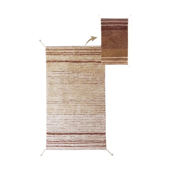 Iš medvilnės kilimas raudonos plytų spalvos 80x140 cm Twin Toffee – Lorena Canals-image-3