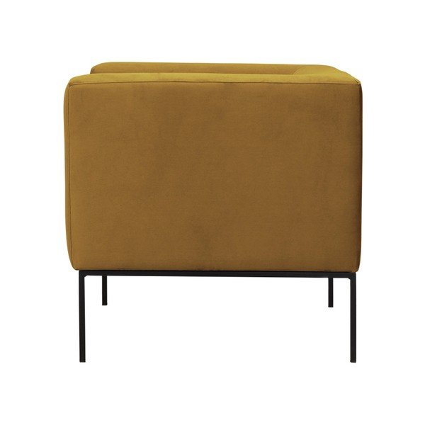Geltonas aksominis fotelis Windsor & Co Sofas Neptune-image-3