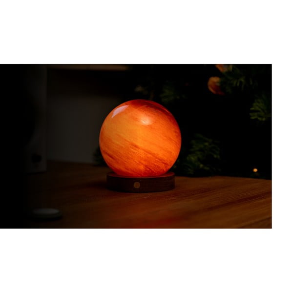 Tamsiai rudos spalvos šviečianti dekoracija USB ø 12 cm Sand Storm – Gingko-image-1