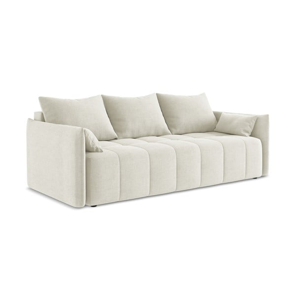 Smėlio spalvos sulankstoma/su sandėliavimo vieta sofa 225 cm Moku – Makamii-image-2
