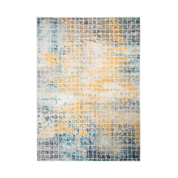 Mėlynos ir geltonos spalvos kilimas Flair Rugs Urban, 133 x 185 cm