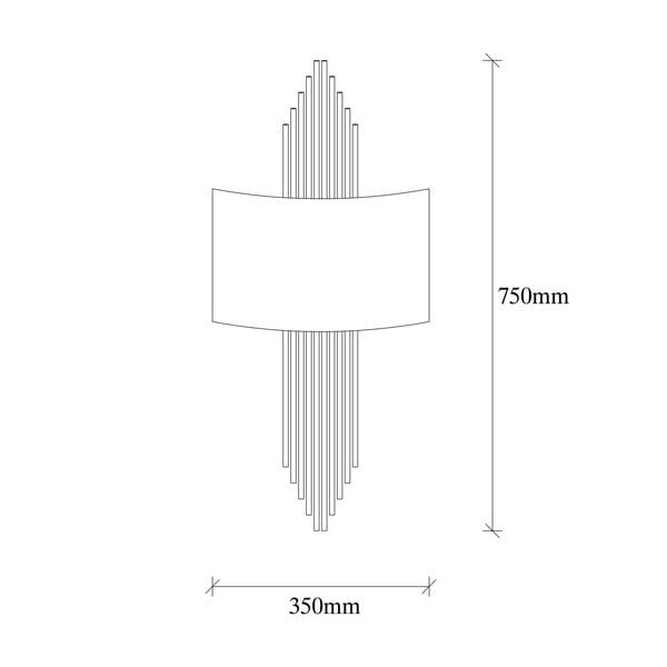 Juodos spalvos/auksinės spalvos sieninė lempa Rayi – Opviq lights-image-4