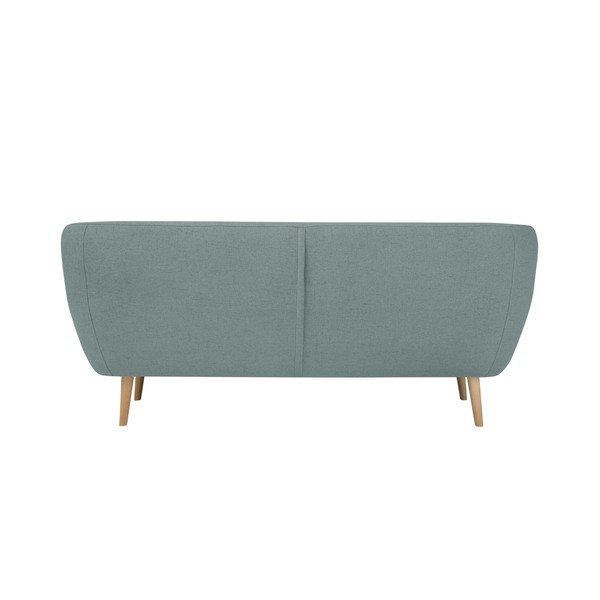 Mėtų žalios spalvos trivietė sofa su šviesiomis kojomis Mazzini Sofas Sicile-image-2