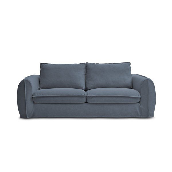 Mėlynos spalvos sofa miegojimui/sulankstoma 236 cm Archimede – Bobochic Paris