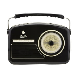 Juodas radijas GPO Rydell Nostalgic Dab Radio Black