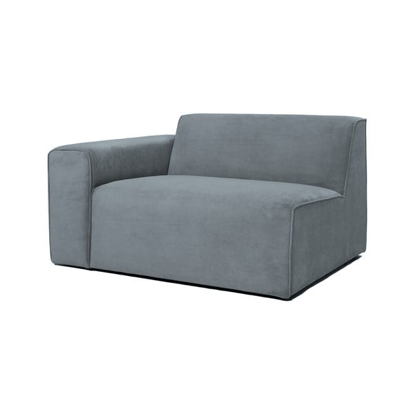 Iš kordinio velveto modulinė sofa pilkos spalvos (su kairiuoju kampu) Sting – Scandic-image-1