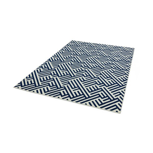 Mėlynos ir baltos spalvos kilimas Asiatic Carpets Linear, 80 x 150 cm-image-2