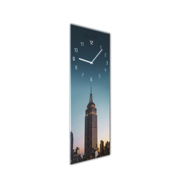 Sieninis laikrodis Styler Stiklinis laikrodis Manhattan, 20 x 60 cm