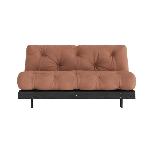 Sulankstoma sofa raudonos plytų spalvos 160 cm Roots Black Night – Karup Design-image-3