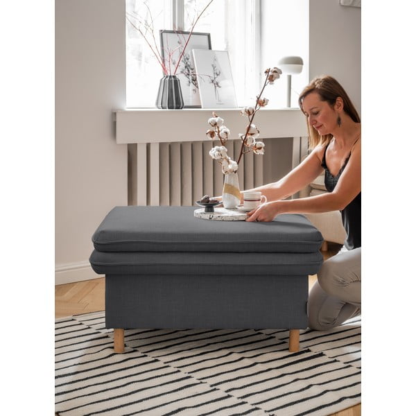 Taburetė tamsiai pilkos spalvos Simon – Miuform-image-1