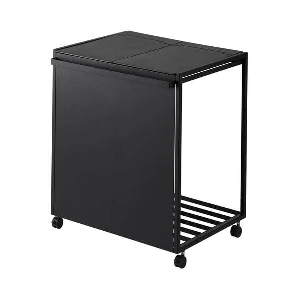 Iš metalo šiukšliadėžė juodos spalvos rūšiavimui Tower – YAMAZAKI