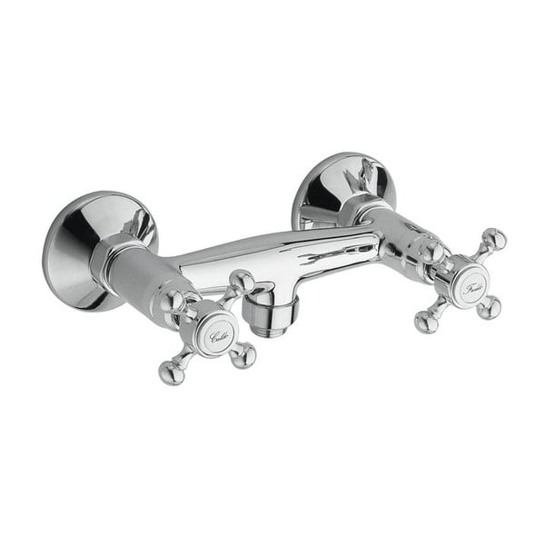 Dušo kambariui čiaupas blizgios sidabrinės spalvos prie sienos (su 1 lizdu) Antea – Sapho