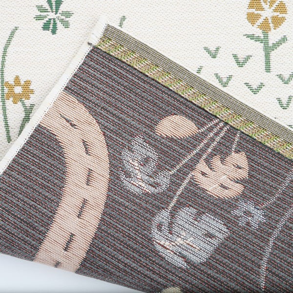 Vaikiškas žaidimų kilimas kreminės spalvos 123x180 cm Garden Life – Nattiot-image-4