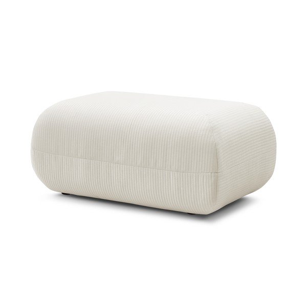 Baltas velvetinis pufas Lecomte - Bobochic Paris-image-3
