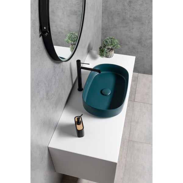 Kriauklei čiaupas matinės juodos spalvos stovimas Solaris – Sapho-image-1
