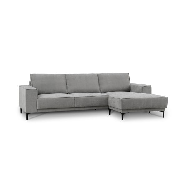 Pilkos spalvos kampinė sofa (su dešiniuoju kampu/su gultu) Copenhagen – Scandic-image-3