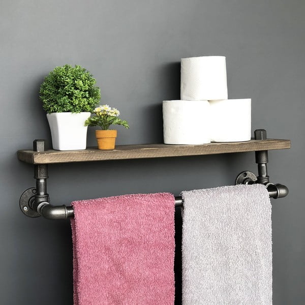 Medinė lentyna su kabliukais Raffan Pipe-image-2