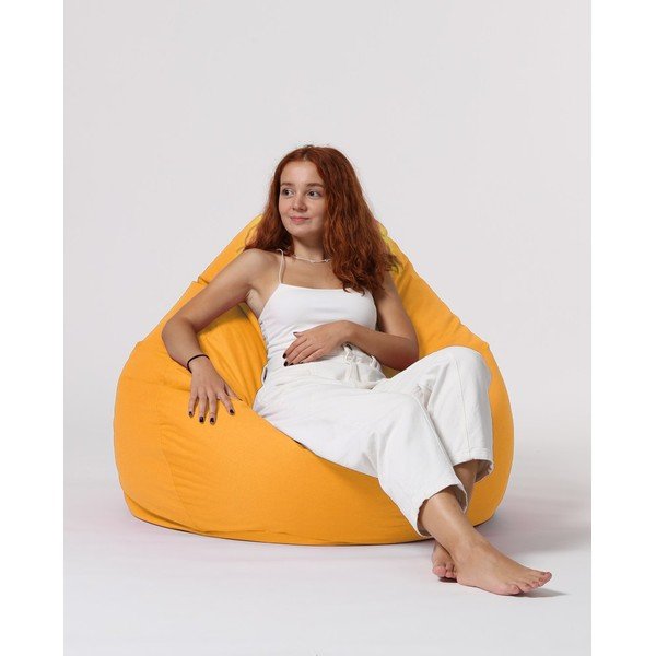 Sodo sėdmaišis geltonos spalvos Premium XXL – Floriane Garden-image-3