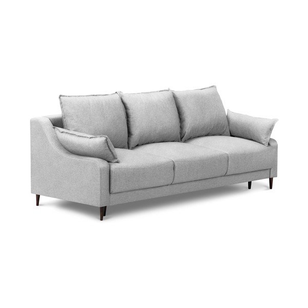 Šviesiai pilka sofa-lova su daiktadėže Mazzini Sofas Ancolie, 215 cm-image-2