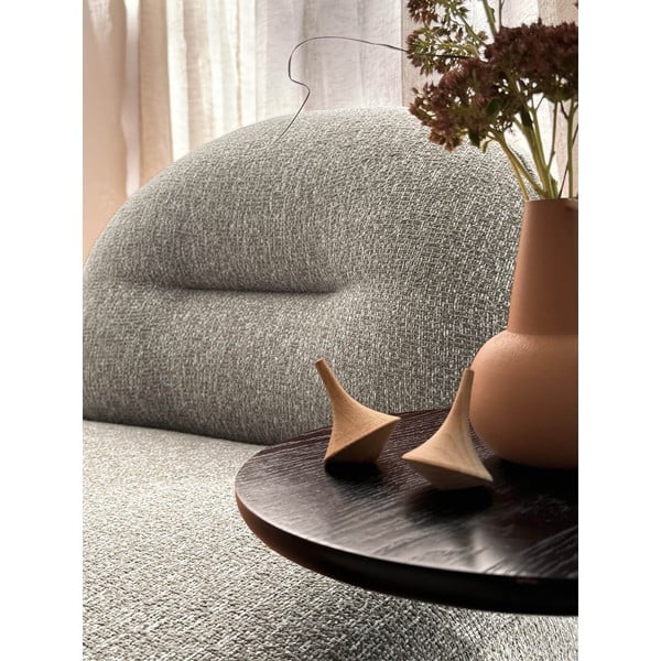 Pilkos spalvos/rudos spalvos krėslas Ovo – Miuform-image-2