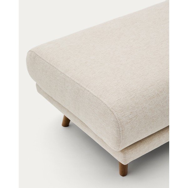 Smėlio spalvos taburetė iš šenilinio audinio Karin – Kave Home-image-3
