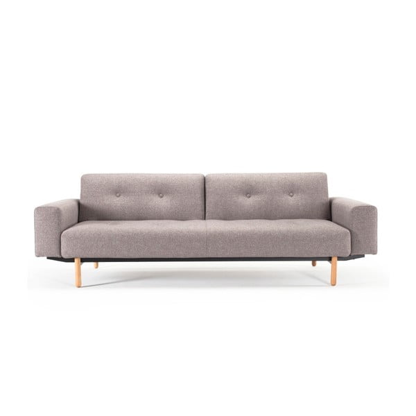 Pilkos ir smėlio spalvos sofa-lova Inovacijos Buri