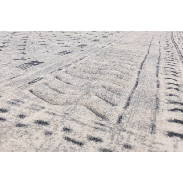 Kilimas iš vilnos baltos spalvos 170x240 cm Masi – Agnella-image-4