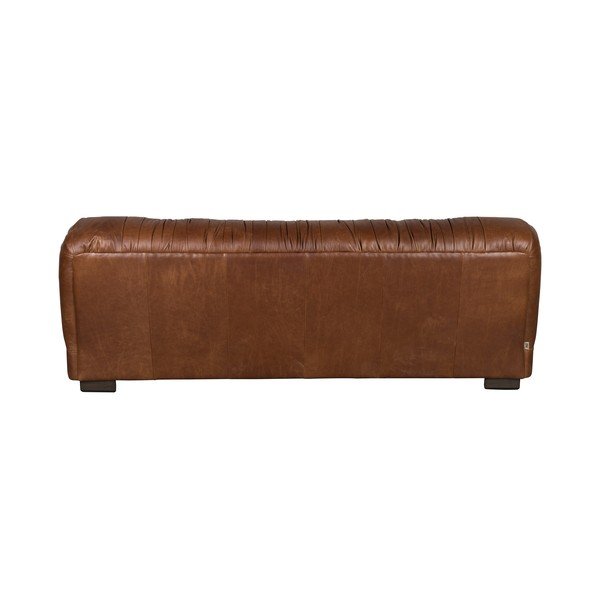 Rudos spalvos iš odos sofa 214 cm Douglas – Dutchbone-image-3