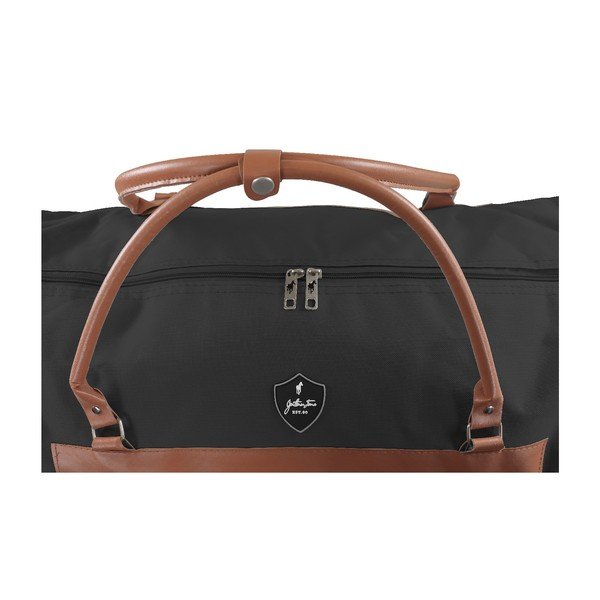 Juodas kelioninis krepšys ant ratų GENTLEMAN FARMER Oslo, 40 l-image-4