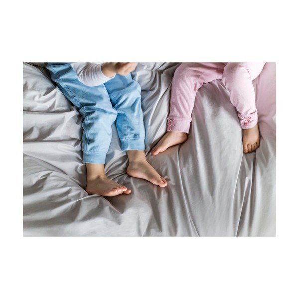 Dvigulis/itin ilgas antklodės užvalkalas šviesiai pilkos spalvos iš egiptietiškos medvilnės 200x220 cm Perla – WeLoveBeds-image-3