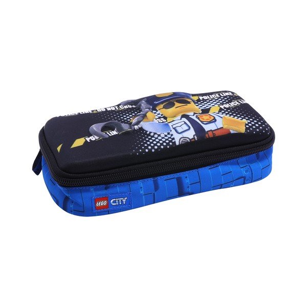 Mėlynas kvadratinis pieštukinis dėklas LEGO® City Police 3D-image-2