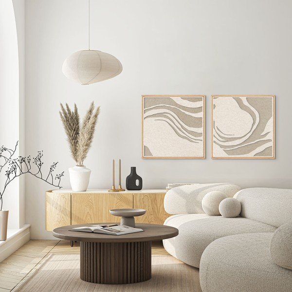 3D paveikslas su rėmeliu/sugeriantis garsą 62x62 cm Sacred Silence 2 – Malerifabrikken-image-1