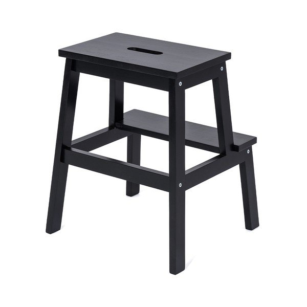 Juoda kaučiukmedžio medienos taburetė Corg - Bonami Selection-image-1